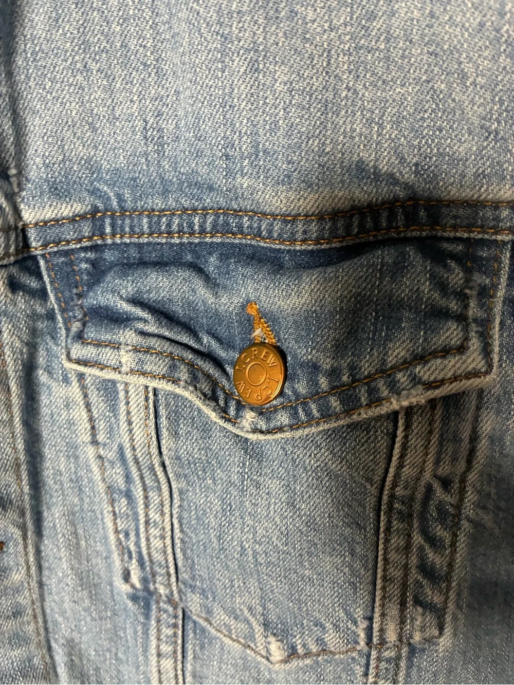 J. Crew Light Blue Denim Jacket with Branded Label